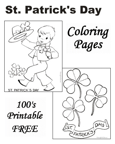 Printable St Patrick'S Day Coloring Pages
 St Patrick s Day Coloring Pages