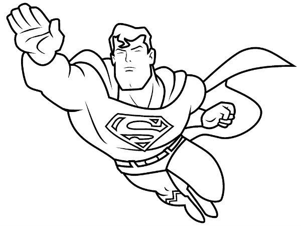 Printable Superhero Coloring Pages Free
 Image result for superman coloring page easy