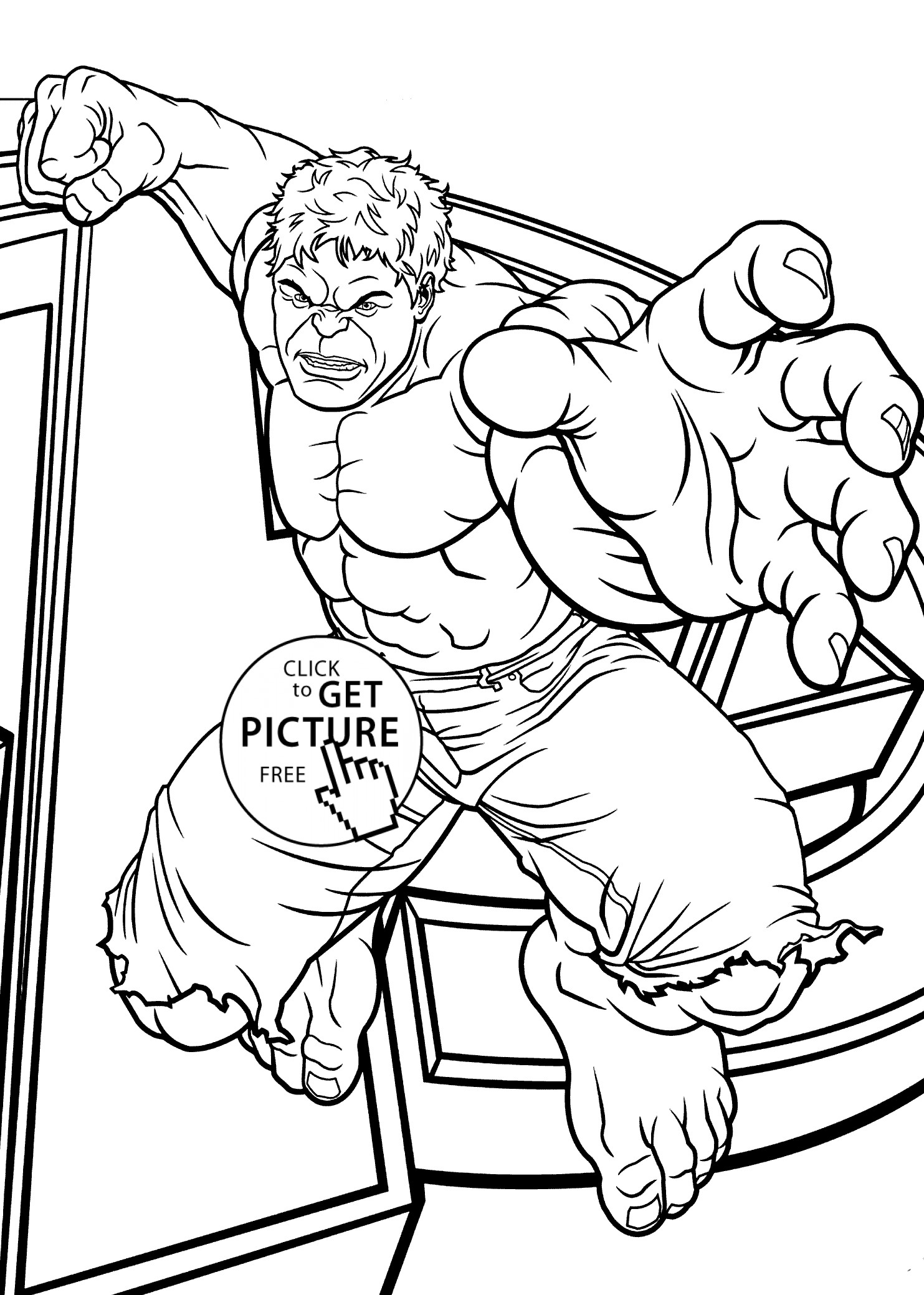 Printable Toddler Coloring Pages
 Hulk jumps coloring pages for kids printable free