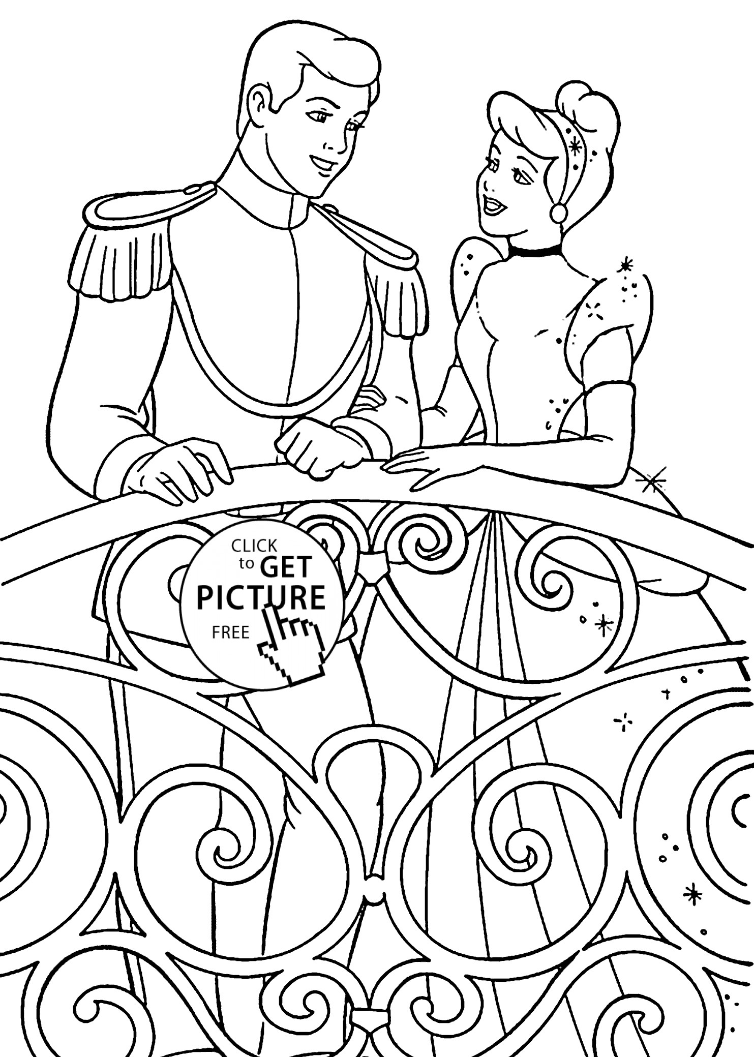 Printable Toddler Coloring Pages
 Cinderella coloring pages for kids printable free