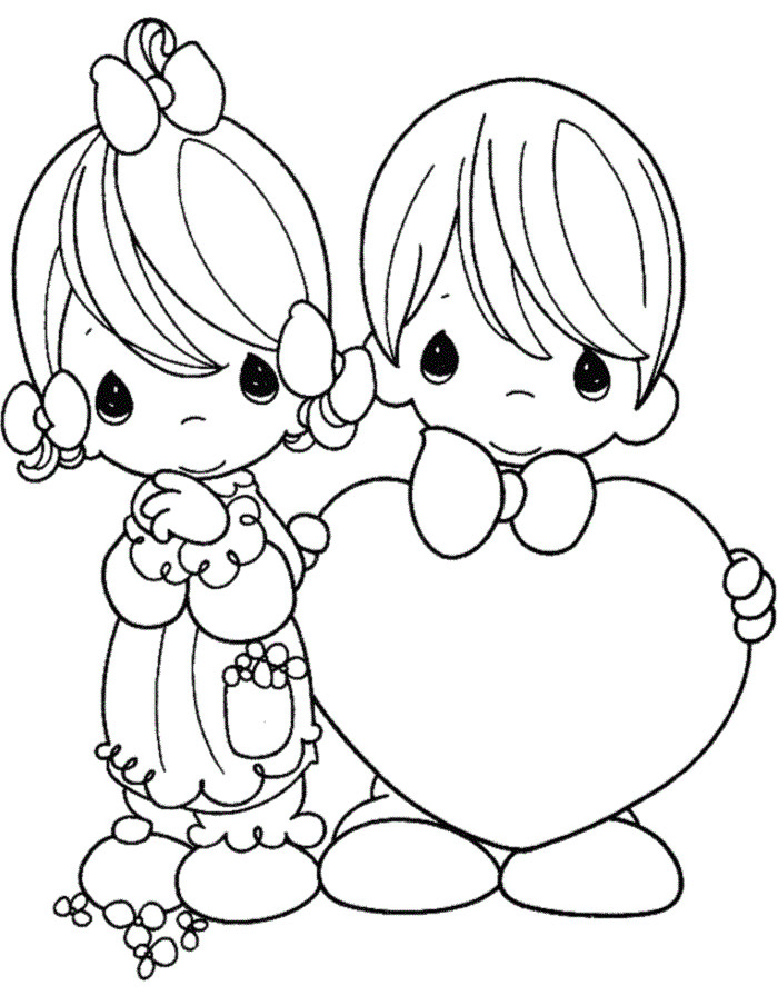 Printable Valentine Coloring Pages
 Free Printable Valentine Coloring Pages For Kids
