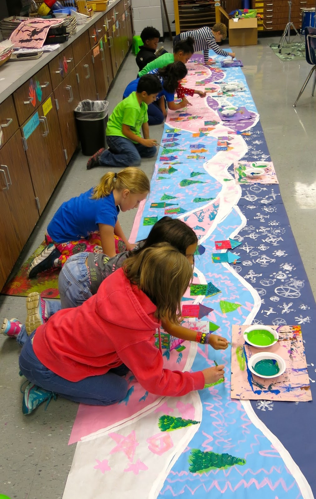 Projects For Kids
 Cassie Stephens In the Art Room A Winter Mural Collaborative