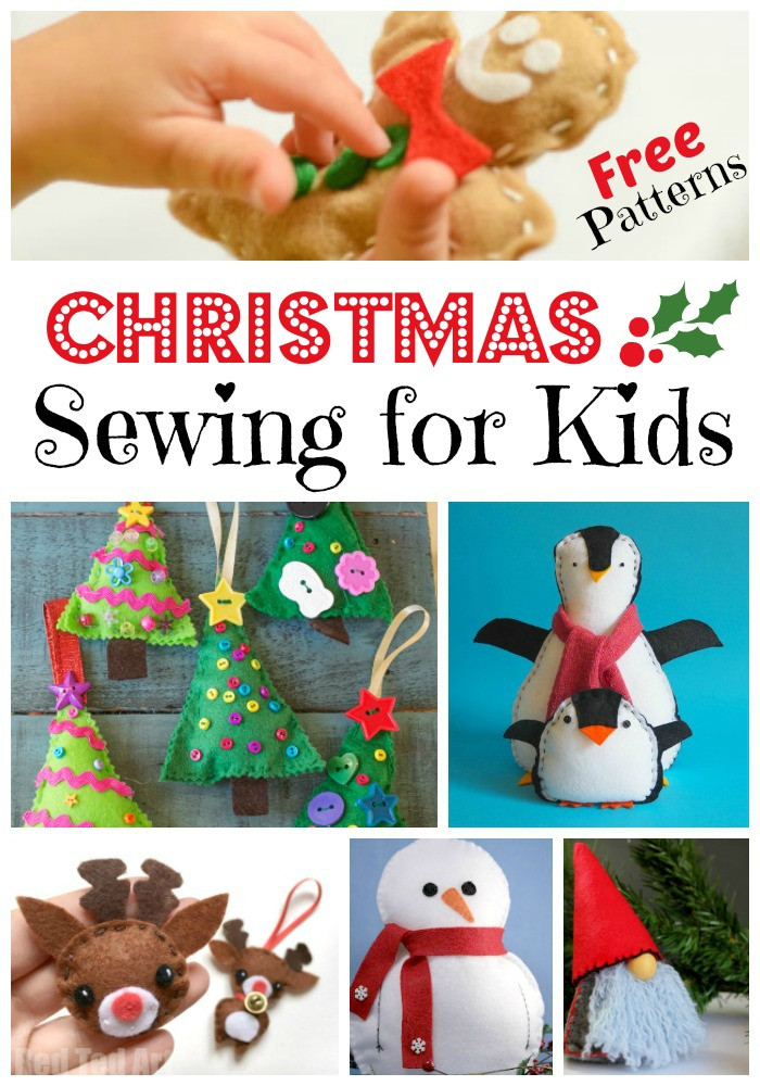 Projects For Kids
 FREE Kids Sewing Projects for Christmas Red Ted Art
