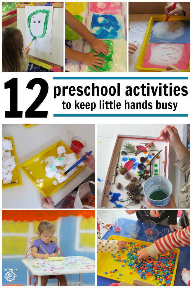 Projects For Little Kids
 12 PRESCHOOL ACTIVITIES TO KEEP LITTLE HANDS BUSY Kids