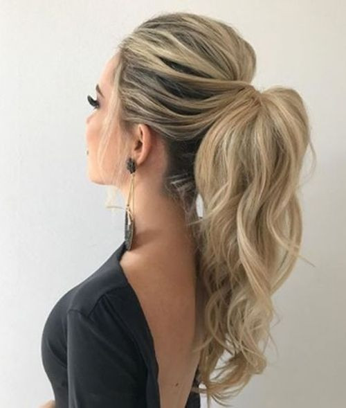 Prom Pony Hairstyles
 15 The Most Preferred Long High Pony Hairstyles 2019