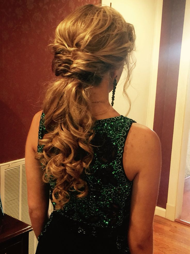 Prom Pony Hairstyles
 low pony tail for prom ponytail hairstyle prom wedding