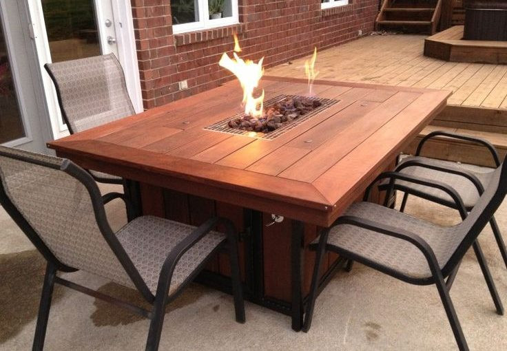 Propane Fire Pit Table Set
 DIY Propane Fire Pit with Tables How to Build e at Home