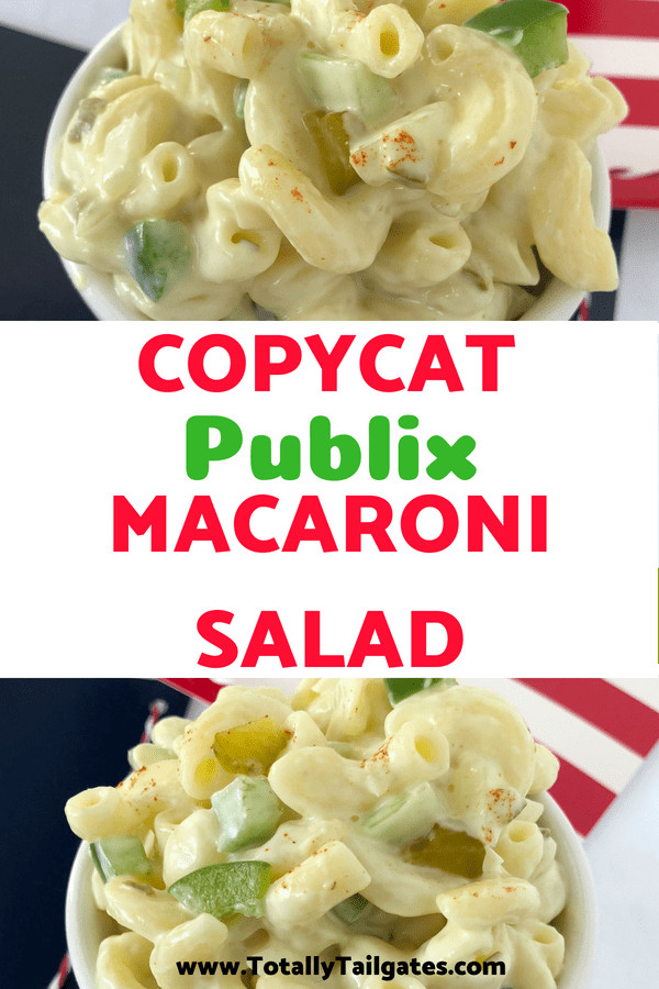 Publix Pasta Salad
 GameDay Sidedish Copycat Publix Macaroni Salad