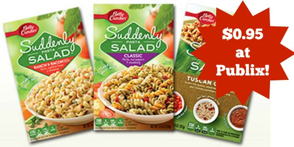 Publix Pasta Salad
 Publix Suddenly Salad Pasta Mix ly $0 95 Starts 7 6 or