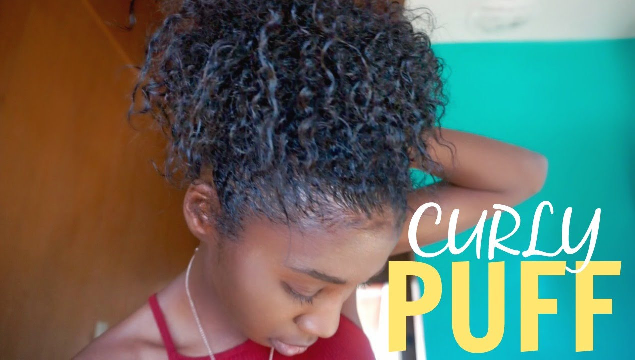 Puff Hairstyles For Natural Hair
 How To Curly Puff For Short & Medium Length Natural Hair