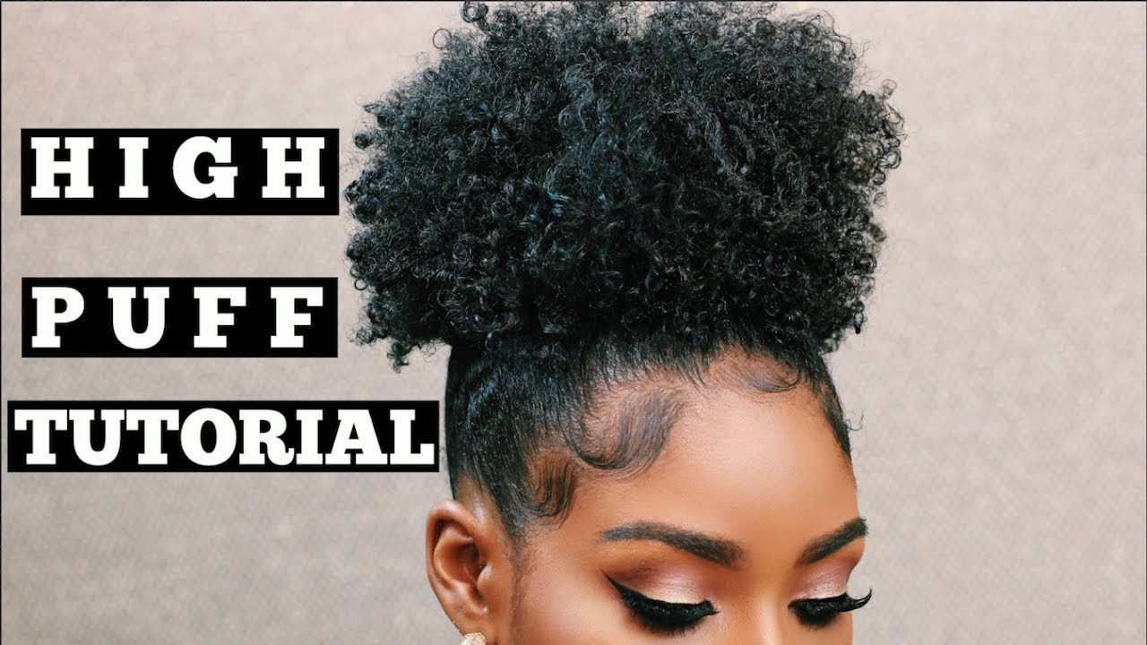 Puff Hairstyles For Natural Hair
 High Puff Tutorial on Short Natural Hair How To Refresh