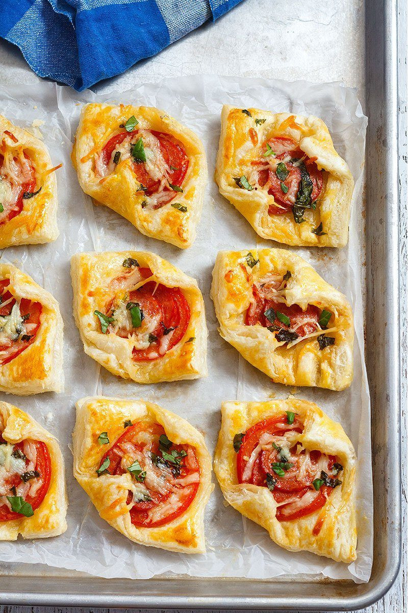 Puffed Pastry Appetizers Recipes
 Pepperoni Basil Tomato Puffs Recipe — Eatwell101