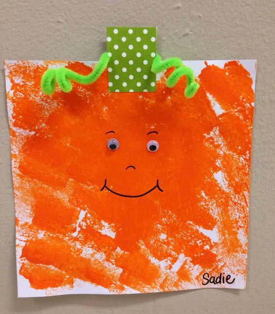 Pumpkin Craft Ideas Preschoolers
 Spookley the Square Pumpkin Sponge painting image only