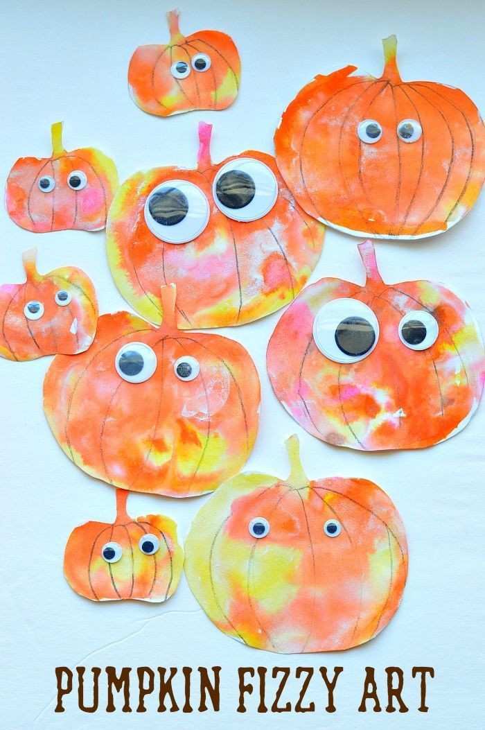 Pumpkin Craft Ideas Preschoolers
 Fall art activities for kids Art and science to her to
