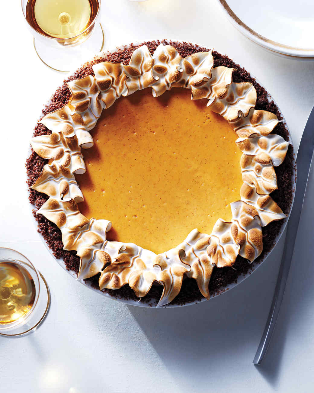 Pumpkin Pie Recipes Martha Stewart
 Pumpkin Cheesecake Pie with Gingersnap Crust Recipe
