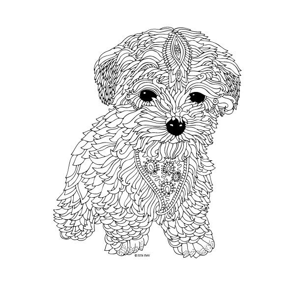 Puppy Coloring Pages For Adults
 Počet obrázků na téma coloring pages by Keiti na