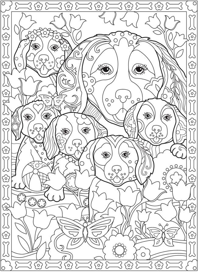Puppy Coloring Pages For Adults
 Pin on DOGS STRANGE SPECIAL More Cats