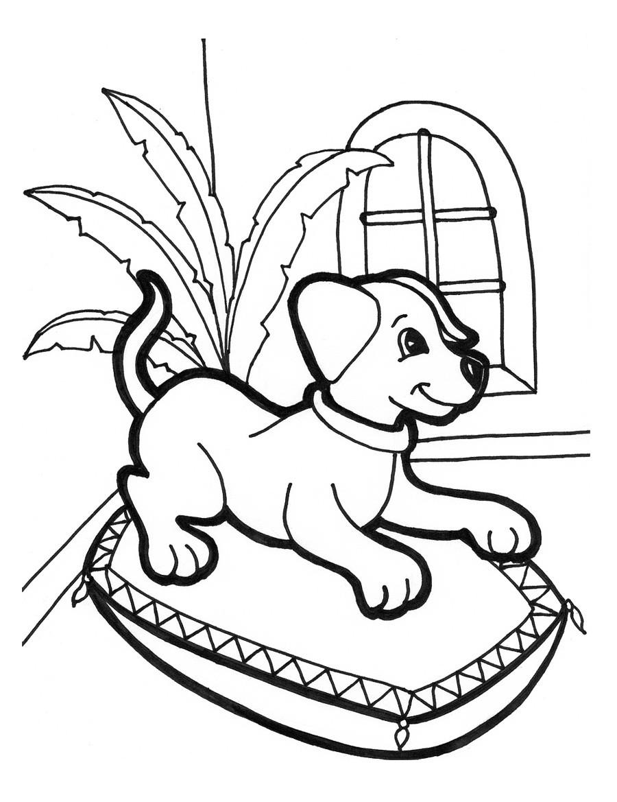 Puppy Coloring Pages For Kids
 Free Printable Puppies Coloring Pages For Kids