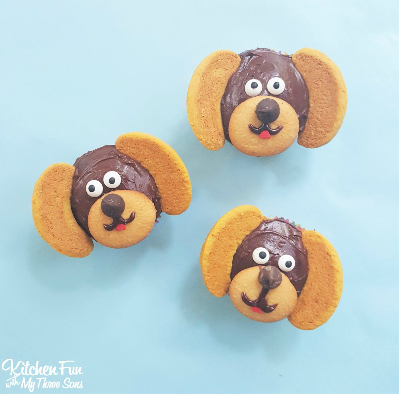 Puppy Party For Kids
 Easy Dog Cupcakes Kitchen Fun With My 3 Sons