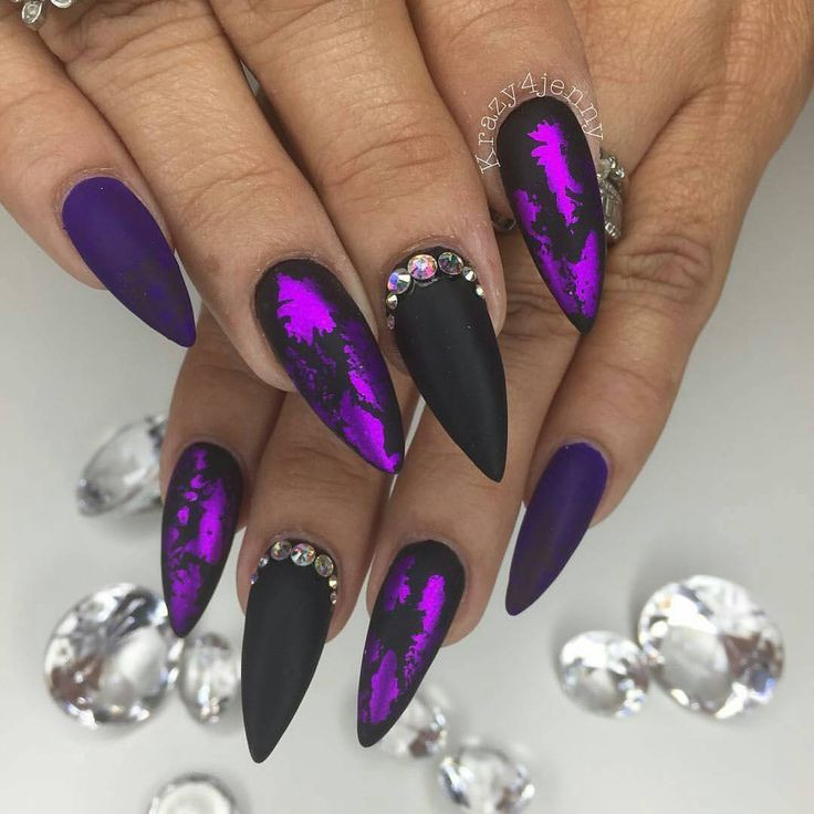 Purple And Blue Nail Designs
 Pin by Nicole Hilton on Nails