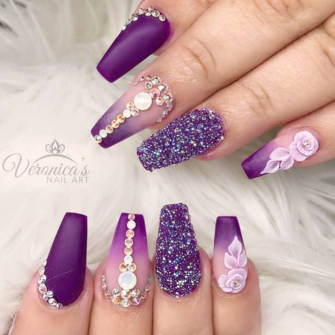 Purple And Gold Nail Designs
 27 Trendy Purple Nails Looks To Consider