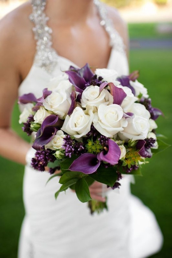 Purple Flowers For Wedding
 Purple Wedding Bouquet Inspiration