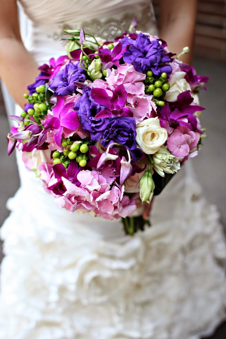 Purple Flowers For Wedding
 Memorable Wedding Romantic Purple Wedding Bouquets