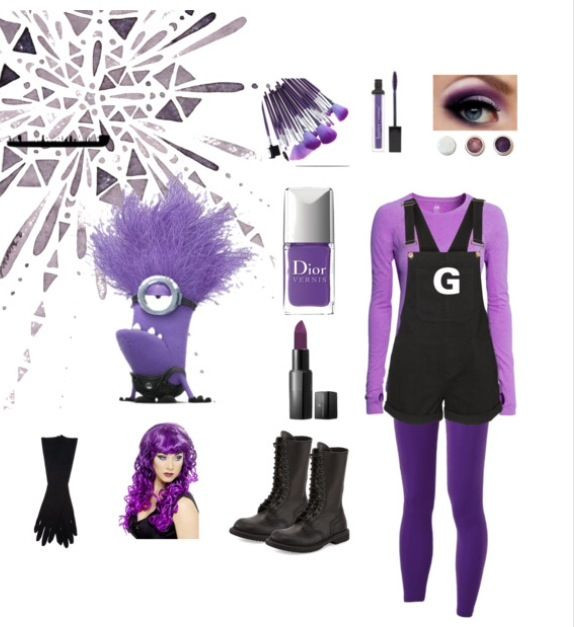 purple minion costume kids