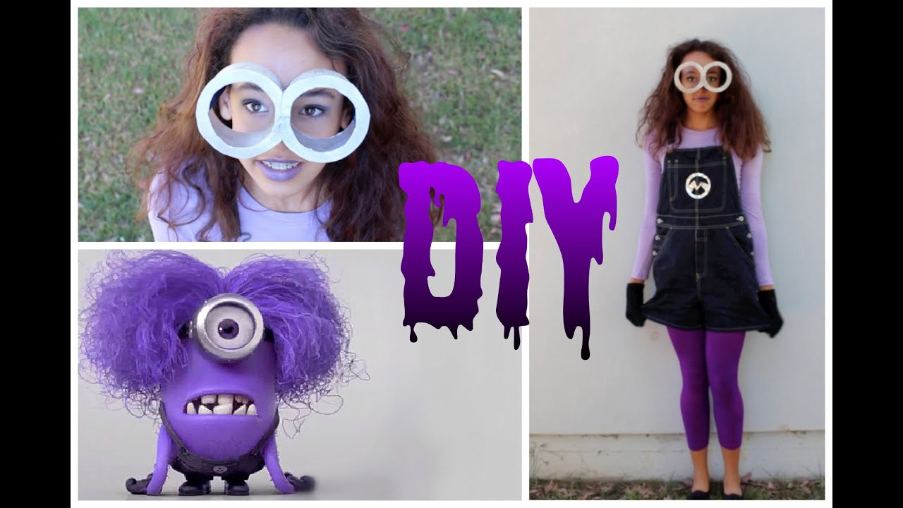 Purple Minion Costume DIY
 DIY Purple Minion Costume Makeup & Hair HowToByJordan