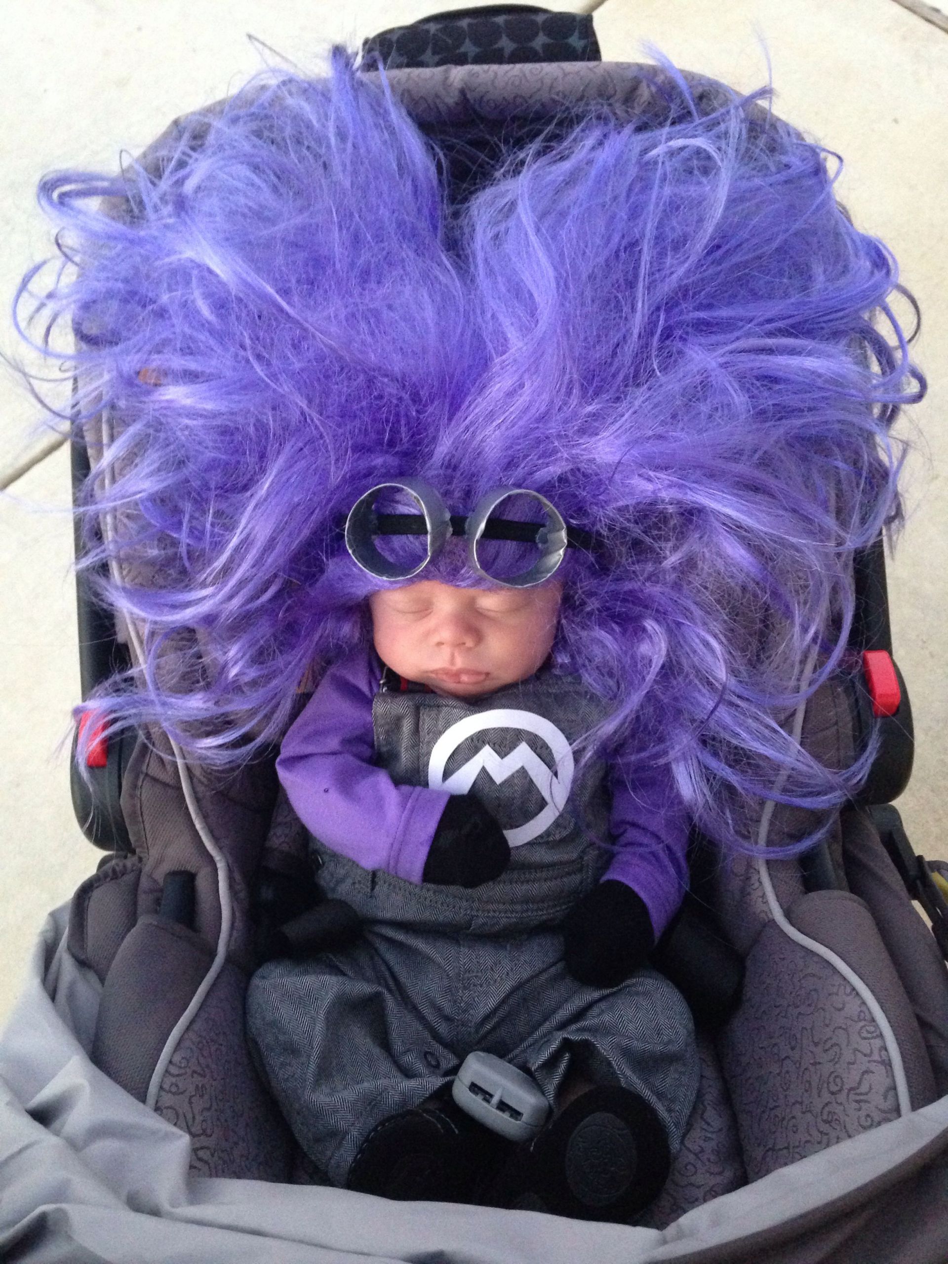 Purple Minion Costume DIY
 Evil purple minion costume DIY Overalls purple long