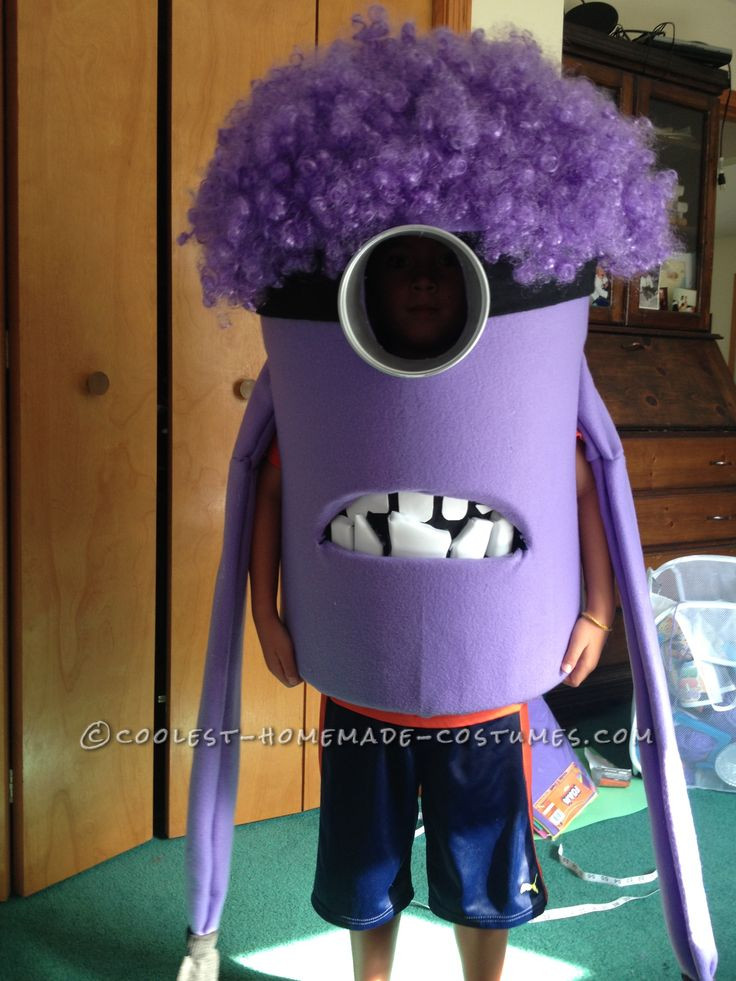 Purple Minion Costume DIY
 Coolest Homemade Purple Evil Minion Costume from