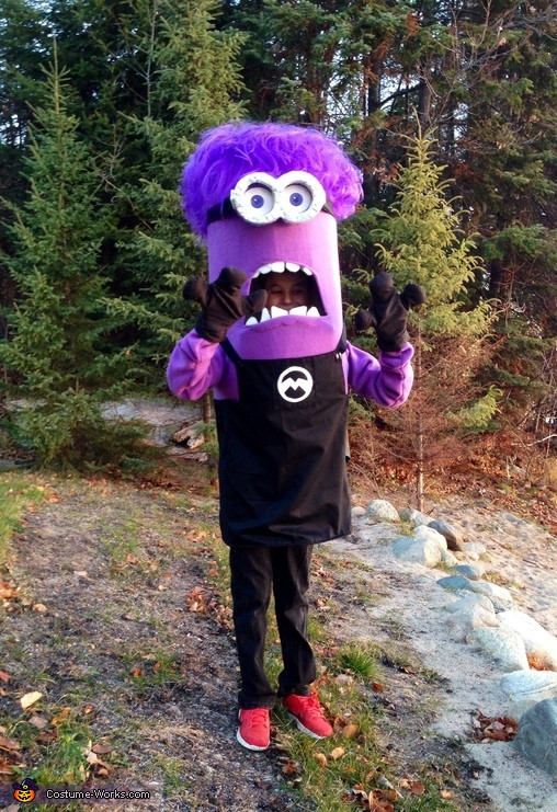 Purple Minion Costume DIY
 DIY Purple Minion Costume Idea