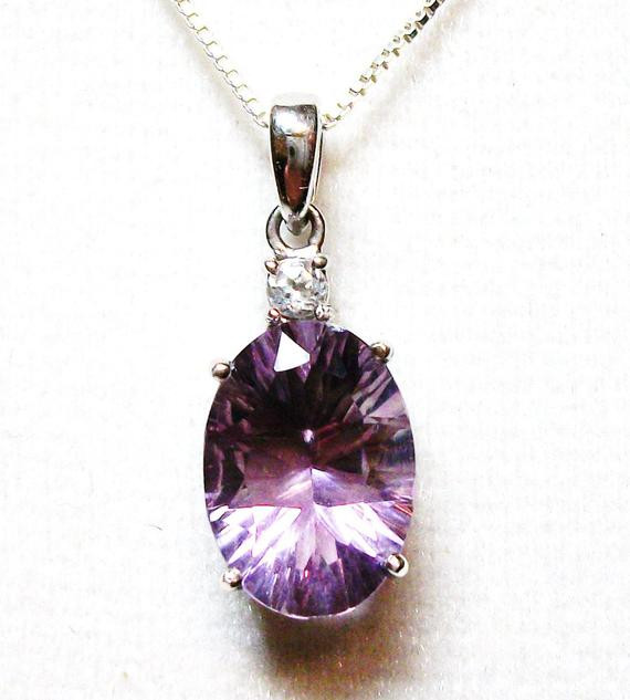 Purple Pendant Necklace
 Fluorite pendant purple pendant purple necklace by