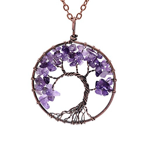 Purple Pendant Necklace
 Purple Stone Necklace Amazon