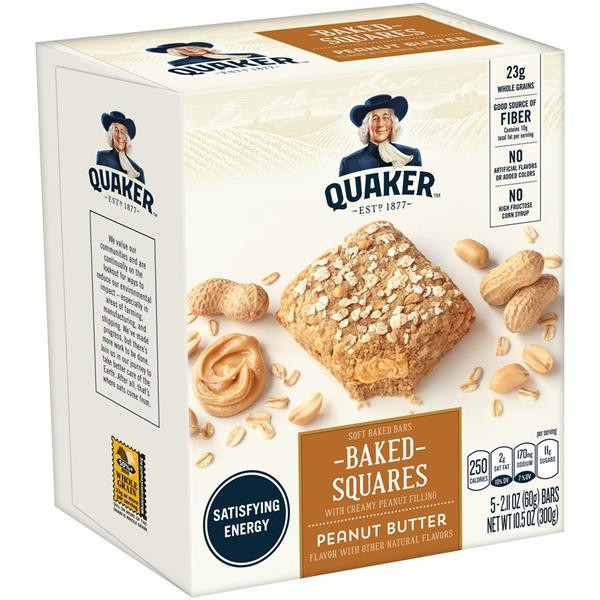 Quaker Oats Breakfast Squares
 Quaker Breakfast Squares Soft Baked Peanut Butter Bars 5