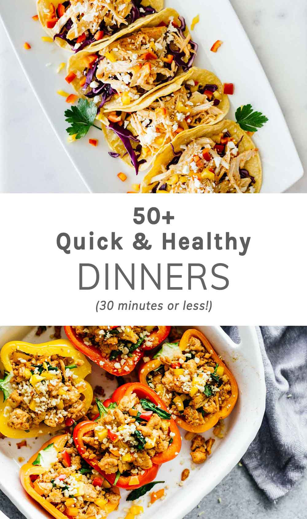 Quick And Easy Healthy Dinner Recipes For Two
 50 Quick Healthy Dinners 30 Minutes Less Jar Lemons