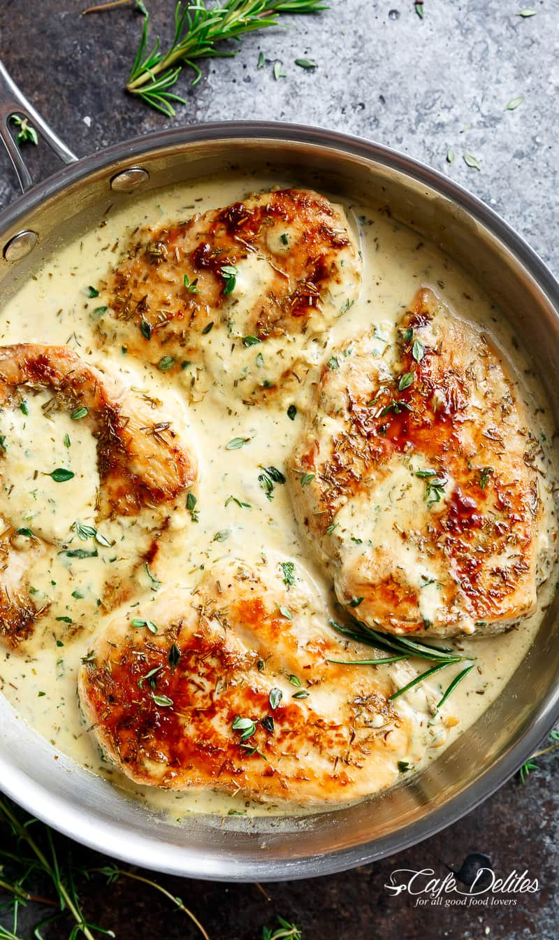 Quick Dinners With Chicken Breasts
 Quick & Easy Creamy Herb Chicken Cafe Delites