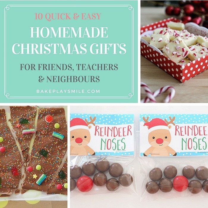 Quick DIY Gifts
 10 Quick & Easy Homemade Christmas Gifts for Teachers