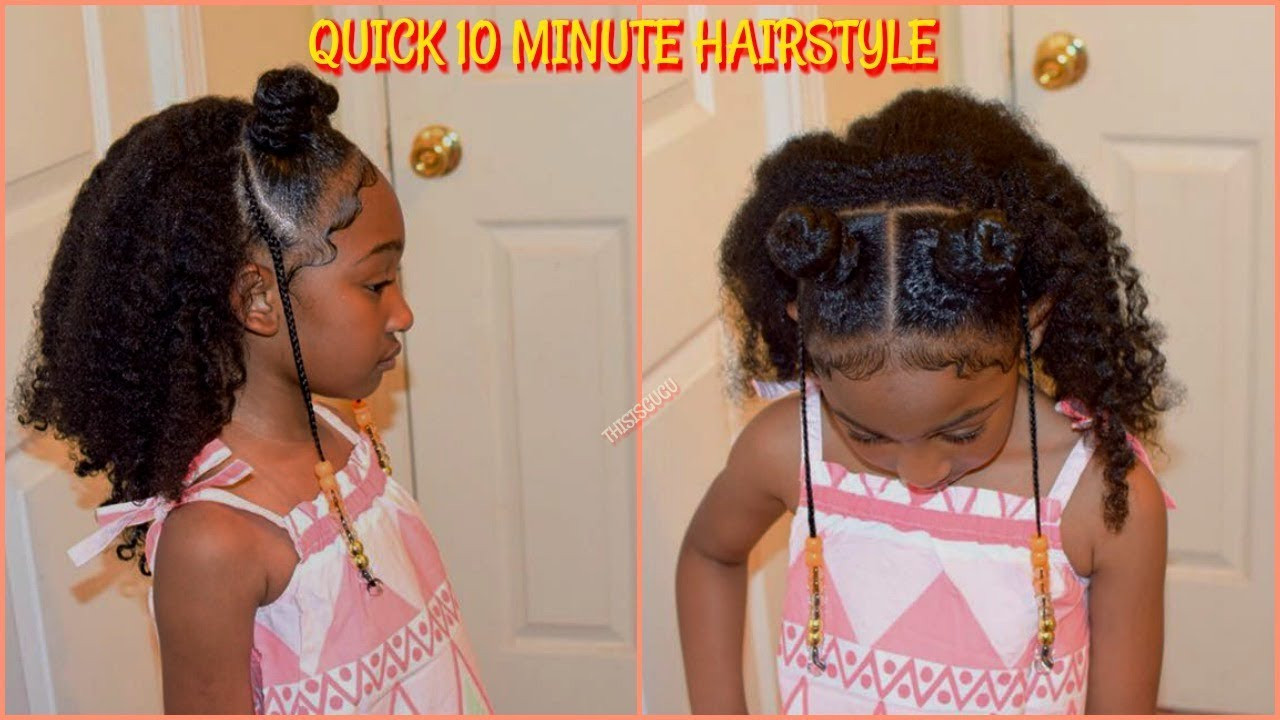 Quick Easy Natural Hairstyles
 Quick Easy 10 Minute Kids Girls Natural Hairstyles BACK