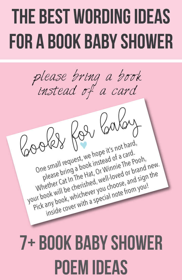 Quote For Baby Shower Book
 9 "Bring a Book Instead of a Card" Baby Shower Invitation