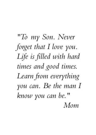 Quote From Mother To Son
 Proud My Son Quotes And Sayings Words
