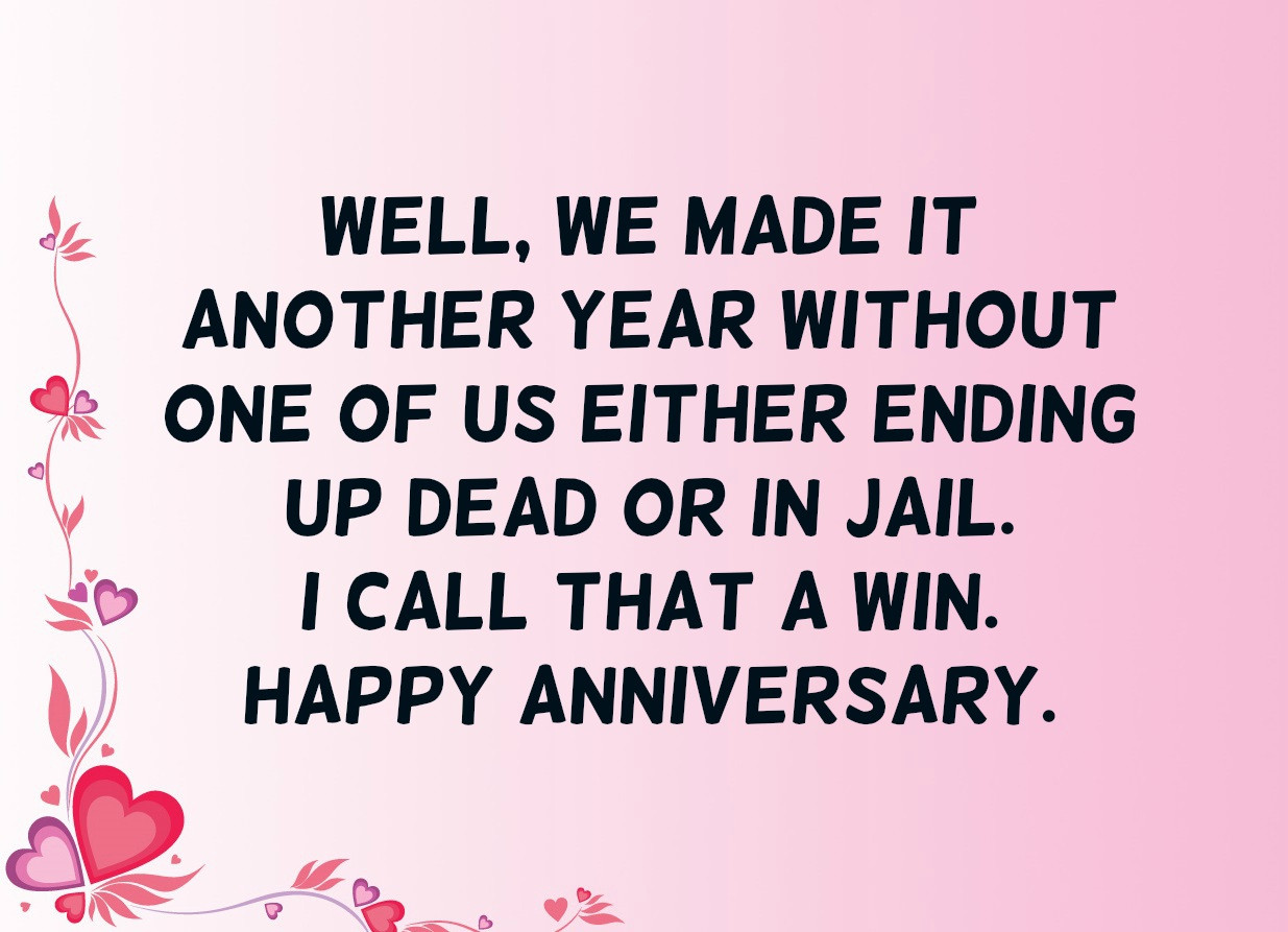 Quote On Anniversary
 Funny Anniversary Quotes Text & Image Quotes
