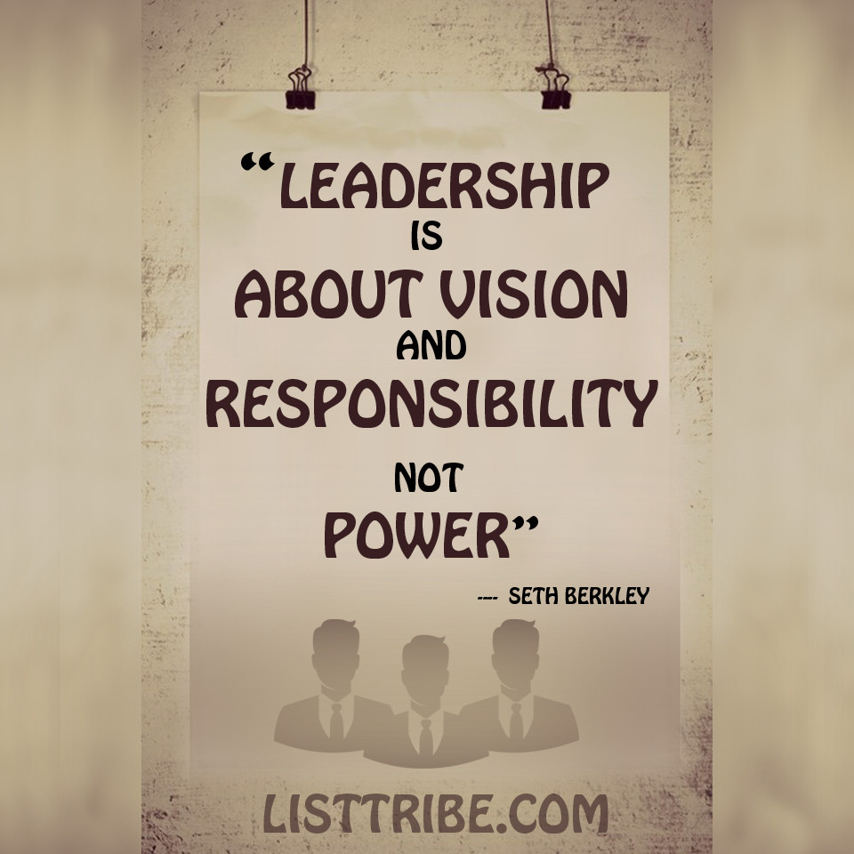 Quote On Great Leadership
 50 Famous and Inspiring Leadership Quotes
