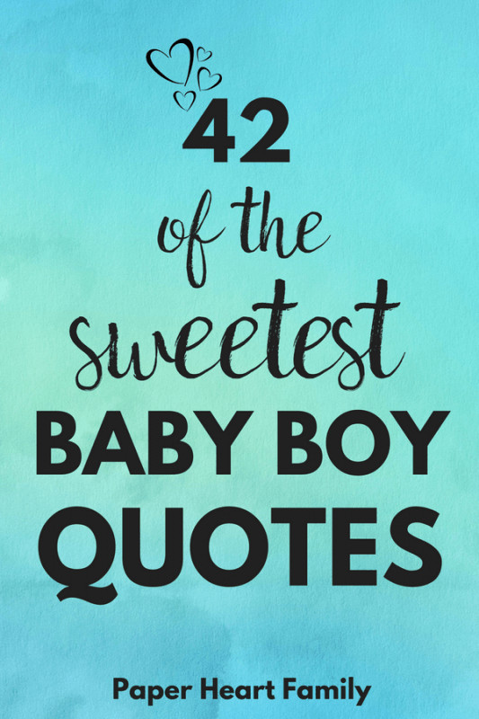 Quotes About Having A Baby Boy
 42 Baby Boy Quotes That Boy Moms Will Adore