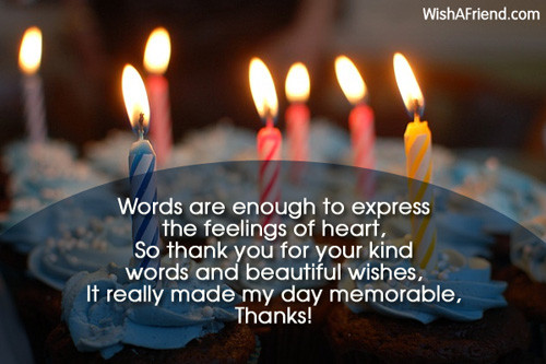 Quotes Birthday Wishes
 Thank You For Birthday Wishes Quotes QuotesGram