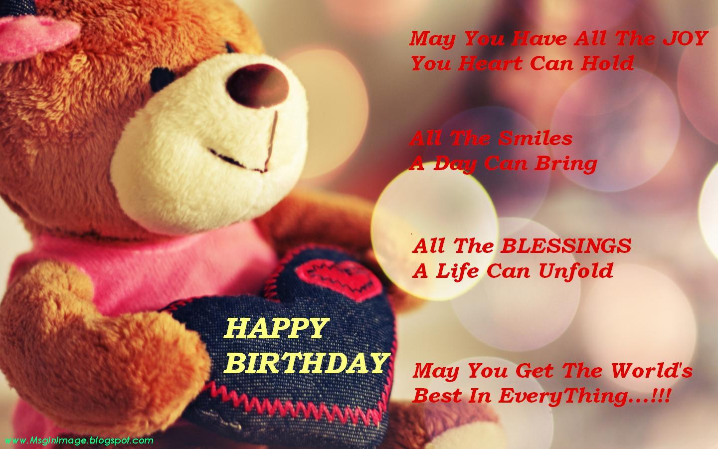 Quotes Birthday Wishes
 of Happy Birthday Quotes Message Message In Image