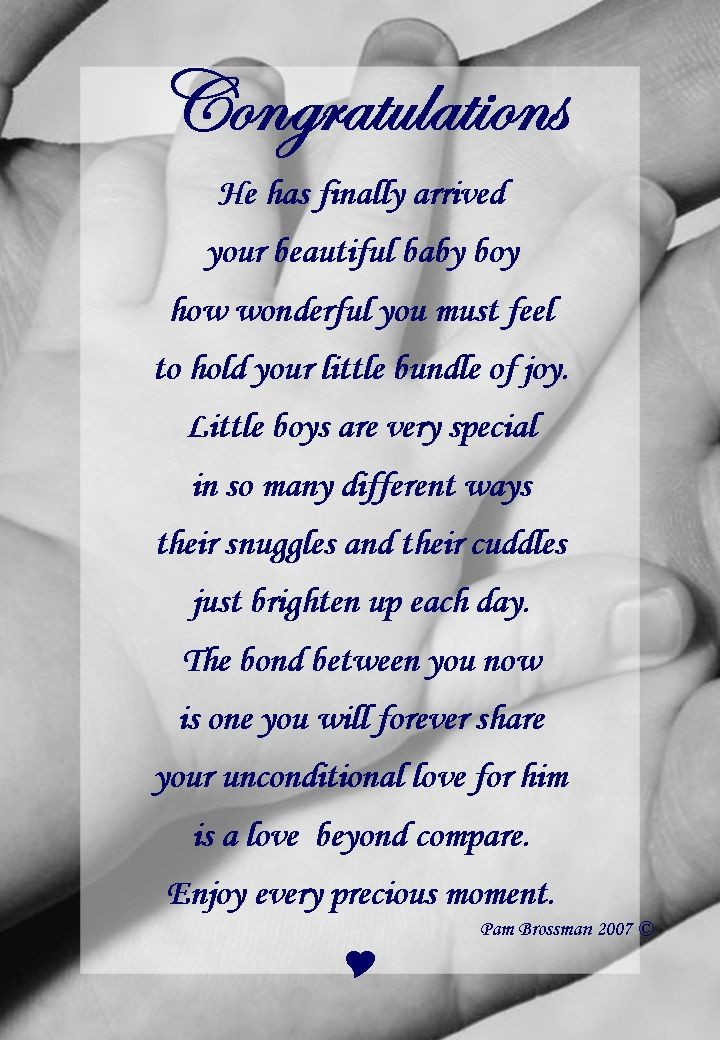 Quotes For New Parents Of A Baby Boy
 baby boy congratulations message for grandparents Google