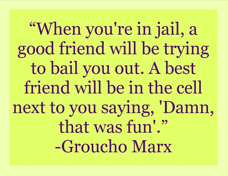 Quotes On Good Friendship
 Friends In Jail Quotes QuotesGram