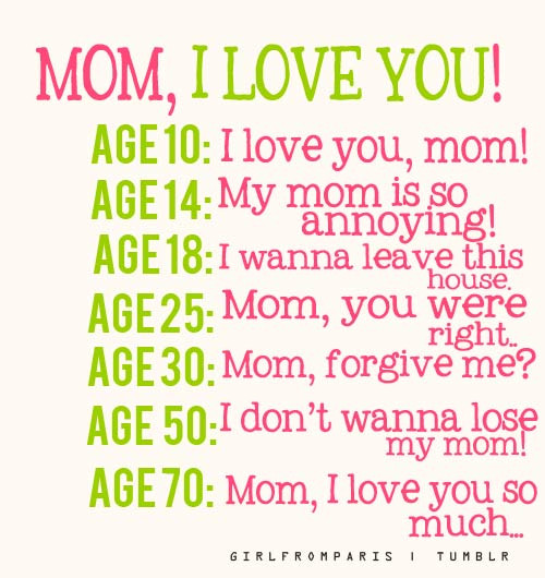 Quotes On Mother Love
 I Love My Mom Quotes From Daughter QuotesGram
