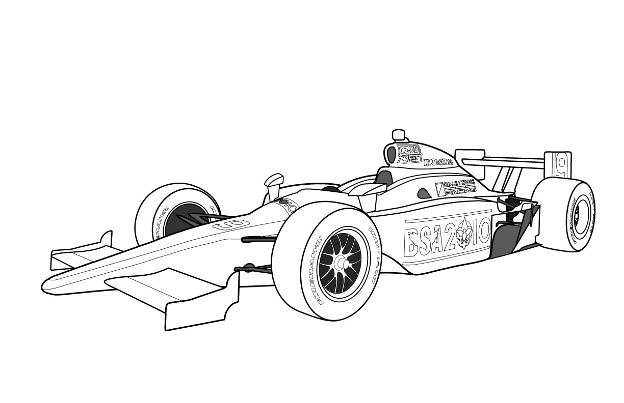 Race Car Coloring Pages Printable
 Free Printable Race Car Coloring Pages For Kids